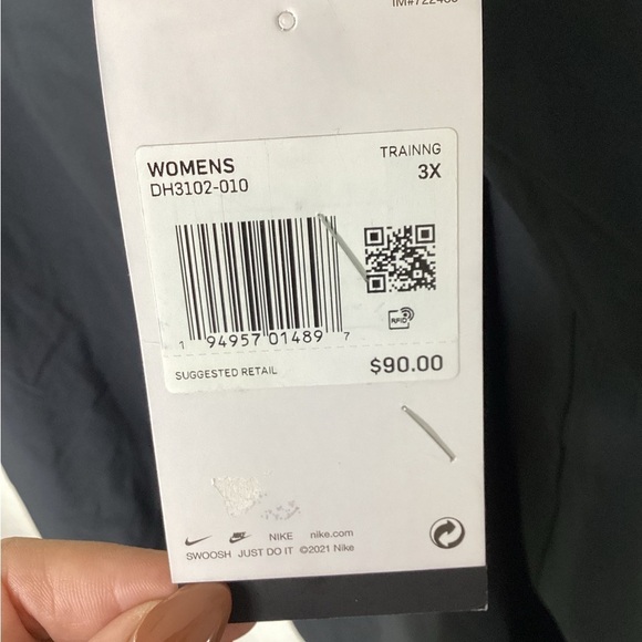 NIKE DRY FIT PLUS SIZE 3X BLACK ACTIVE SHORT DRESS GYM GOLF NWT - Picture 12 of 14